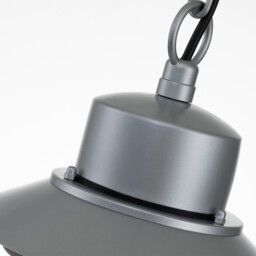 Copenhagen Outdoor Dome Wall Lamp Silver, IP44 - thumbnail 2