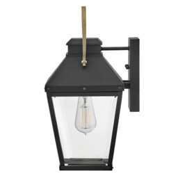 Hinkley Dawson Outdoor Wall Lantern Traditional Black, Burnished Bronze accent IP44 1x E27 - thumbnail 5