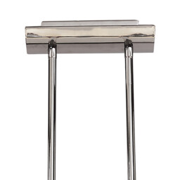 Lupa Telescopic Pendant Curved Linear Bar 4 Light G9, Polished Chrome/Frosted White Glass - thumbnail 3