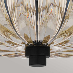 Quoizel Whitecap Ceiling Light Traditional Tinted Amber Glass, Mottled Cocoa Brown 4x E14 - thumbnail 5