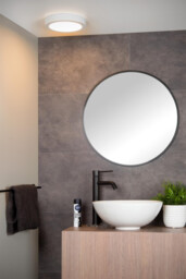 Brice-Led Modern Flush Ceiling Light Bathroom - Ø 24cm - LED Dim. - 1x15W 3000K - IP44 - White - thumbnail 5