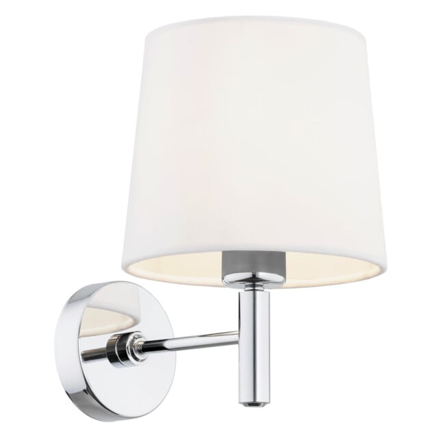 Bolzano Plus Wall Lamp With Shade Black, Chrome - image 1