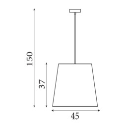 Isla 3 Light Dome Celling Pendant, Recycled Paper Shade and Black Metal - thumbnail 5