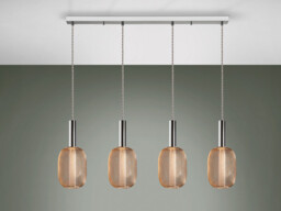 Micran Dimmable Pendant Light Straight Bar, Chrome-Gold - thumbnail 5