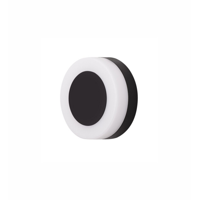 Tune Round Outdoor Modern Wall Lamp Sandy Black Aluminium LED 9W 620Lm 3000K IP65 - image 1