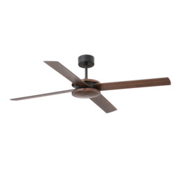 Polea Ceiling Fan 132cm Brown 4 Blades