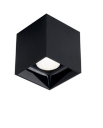 Mig LED Square Surface Mounted Anti-Glare Downlight, Black, 4000K