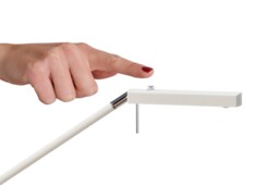 Phuket Table Lamp 1 Light 7W LED 3000K, 600lm, Matt White, Beech, Polished Chrome - thumbnail 3