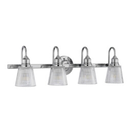 Addison 4 Light Wall Light Polished Chrome IP44 - thumbnail 2