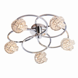 Talia 5 Light Semi flush Chrome, Crystal (K5) Glass, G9 - thumbnail 1