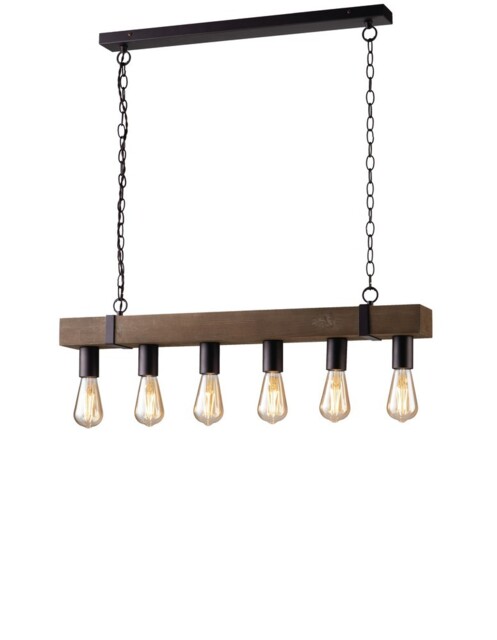 Texas Bar Ceiling Pendant, Moro, Antique Wooden, E27