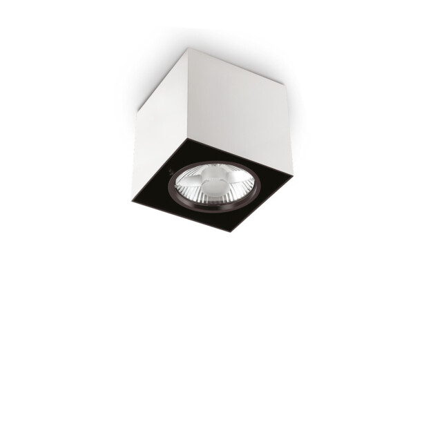 Mood 1 Light Small Square Surface Mounted Downlight White, GU10