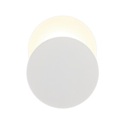 Altona Magnetic Base Wall Lamp, 12W LED 3000K 498lm, 20, 19cm Round Bottom Offset, Sand White, Acrylic Frosted Diffuser - thumbnail 1