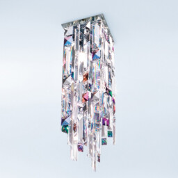 Prisma Crystal Ceiling Light Chrome - thumbnail 2