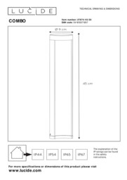Combo Modern Bollard Light Outdoor - Ø 9cm - LED - 1x9W 3000K - IP54 - Black - thumbnail 5