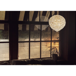 Coniston Pendant, 12 Light E14, French Gold/Crystal Item Weight: 29.2kg - thumbnail 3