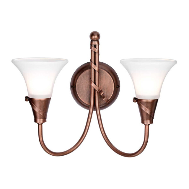 Emily 2 Light Indoor Wall Light Copper, E14 - image 1
