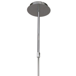 Guss Rectangular Pendant Convertible To Semi Flush 2 Arm GU10 4 Light Bar, Polished Chrome - thumbnail 3