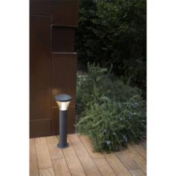 Shelby LED Outdoor Bollard Light White, Dark Grey IP65 - thumbnail 2