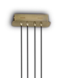Cinto Semi Flush Ceiling Light Pendant 42W LED, 3000K, 3360lm, Antique Brass - thumbnail 3