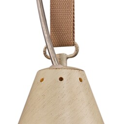 Industrial Dome Ceiling Pendant 40W E27 SSand Metal, Beige Belt - thumbnail 5