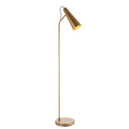 Karna New Task Floor Lamp Warm Antique Brass