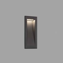Soun Outdoor Led Dark Grey Recessed Wall Lamp IP65 - thumbnail 1