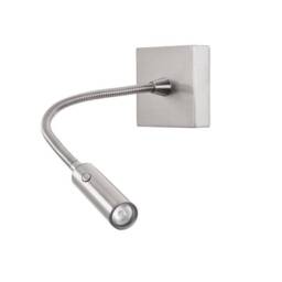 Tip LED Wall Reading Light Satin Nickel Touch dimming 174lm 3000K - thumbnail 1