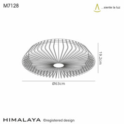 Himalaya LED Dimmable Ceiling Light & 35W DC Fan, Remote Control, APP & Alexa/Google Voice Control, Wood - thumbnail 2