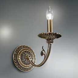 Pisani Candle Wall Lamp Antique Brass - thumbnail 2