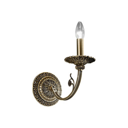 Pisani Candle Wall Lamp Antique Brass