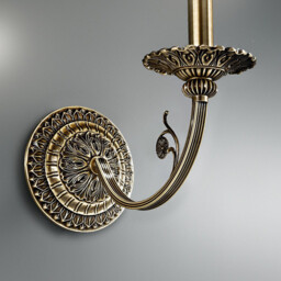 Pisani Candle Wall Lamp Antique Brass - thumbnail 3
