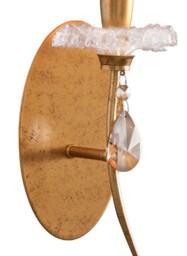 Sophie Wall Light, 1 x E14 (Max 20W), Gold Painting, Cream Shade - thumbnail 3