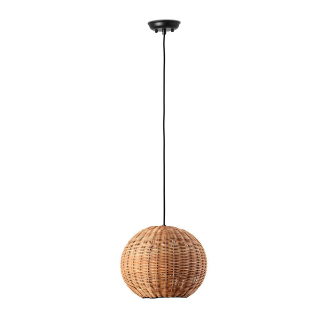 Haka Black, Rattan Globe Pendant Lamp 30cm 2700K - image 1