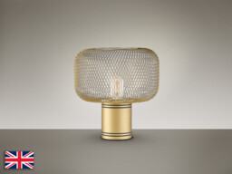 Osiris Globe Table Lamp Gold Paint E27 - thumbnail 5
