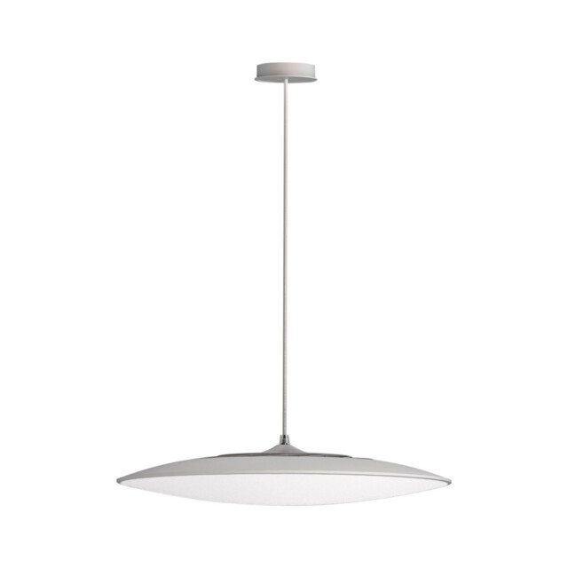 Slim LED Pendant 46cm Round 50W LED, 4000K, 4300lm, White, 3yrs Warranty - image 1