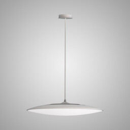 Slim LED Pendant 46cm Round 50W LED, 4000K, 4300lm, White, 3yrs Warranty - thumbnail 2