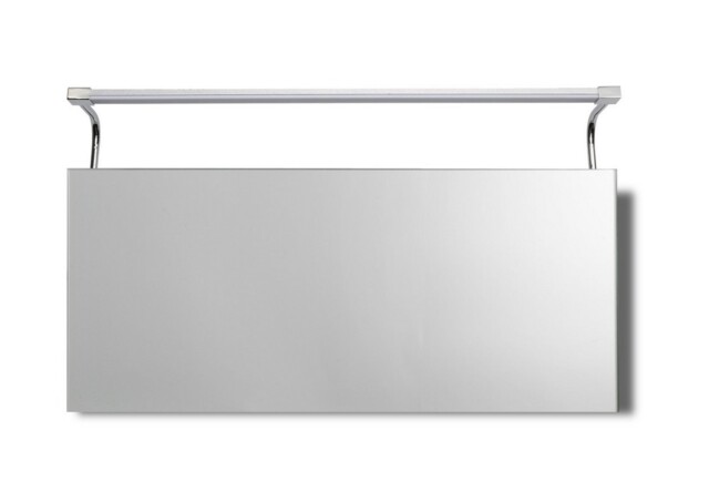 Sisley Wall Lamp 10W LED Big Double IP44 4000K, 850lm, Silver, Frosted Acrylic, Polished Chrome - image 1