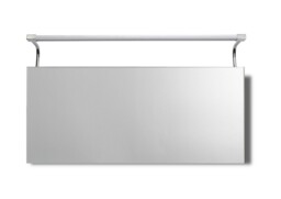 Sisley Wall Lamp 10W LED Big Double IP44 4000K, 850lm, Silver, Frosted Acrylic, Polished Chrome