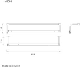 Sisley Wall Lamp 10W LED Big Double IP44 4000K, 850lm, Silver, Frosted Acrylic, Polished Chrome - thumbnail 2