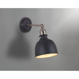 Carmel Adjustable Wall Lamp, E27, Graphite, Satin Nickel, Silver - thumbnail 3