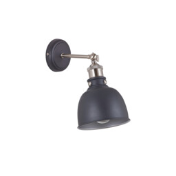 Carmel Adjustable Wall Lamp, E27, Graphite, Satin Nickel, Silver - thumbnail 5