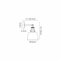 Carmel Adjustable Wall Lamp, E27, Graphite, Satin Nickel, Silver - thumbnail 2
