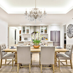 Paris 6 Light Chandelier Antique Brass Finish, E14 - thumbnail 2