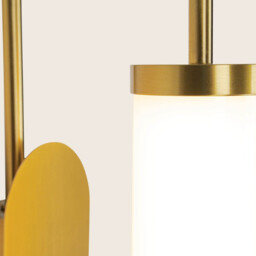 Zambelis Integrated Led Wall Lamp Brushed Brass-Opal Glass LED 3000K Dimmable - thumbnail 3