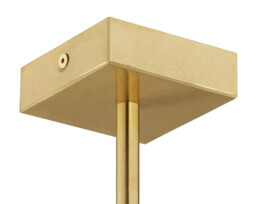 Abbano Cylindrical Pendant Ceiling 5 Light Black, Brushed Brass - thumbnail 5