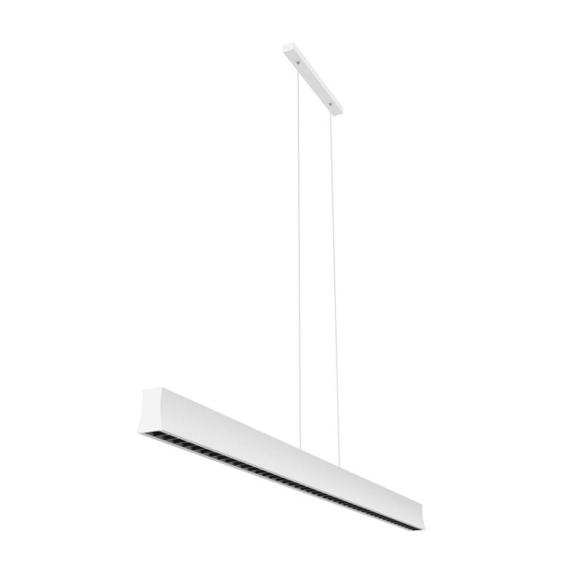 Hanok Linear Pendant 45°, 38W LED, 3000K, 2650lm, White, 3yrs Warranty - image 1