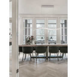 Aurelia Integrated LED Pendant Ceiling Light Chrome Metal, Crystal LED 40W 3351Lm 3500K - thumbnail 2