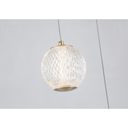 Allure 5 Light Cluster Light-Drop Celling Pendant Satin Brass & Clear Acrylic - thumbnail 3
