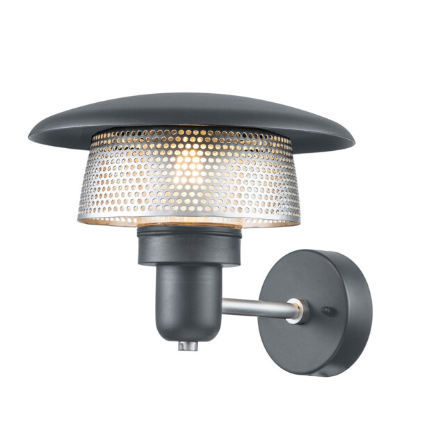 Saturne Outdoor Wall Lantern, Grey IP44 - image 1
